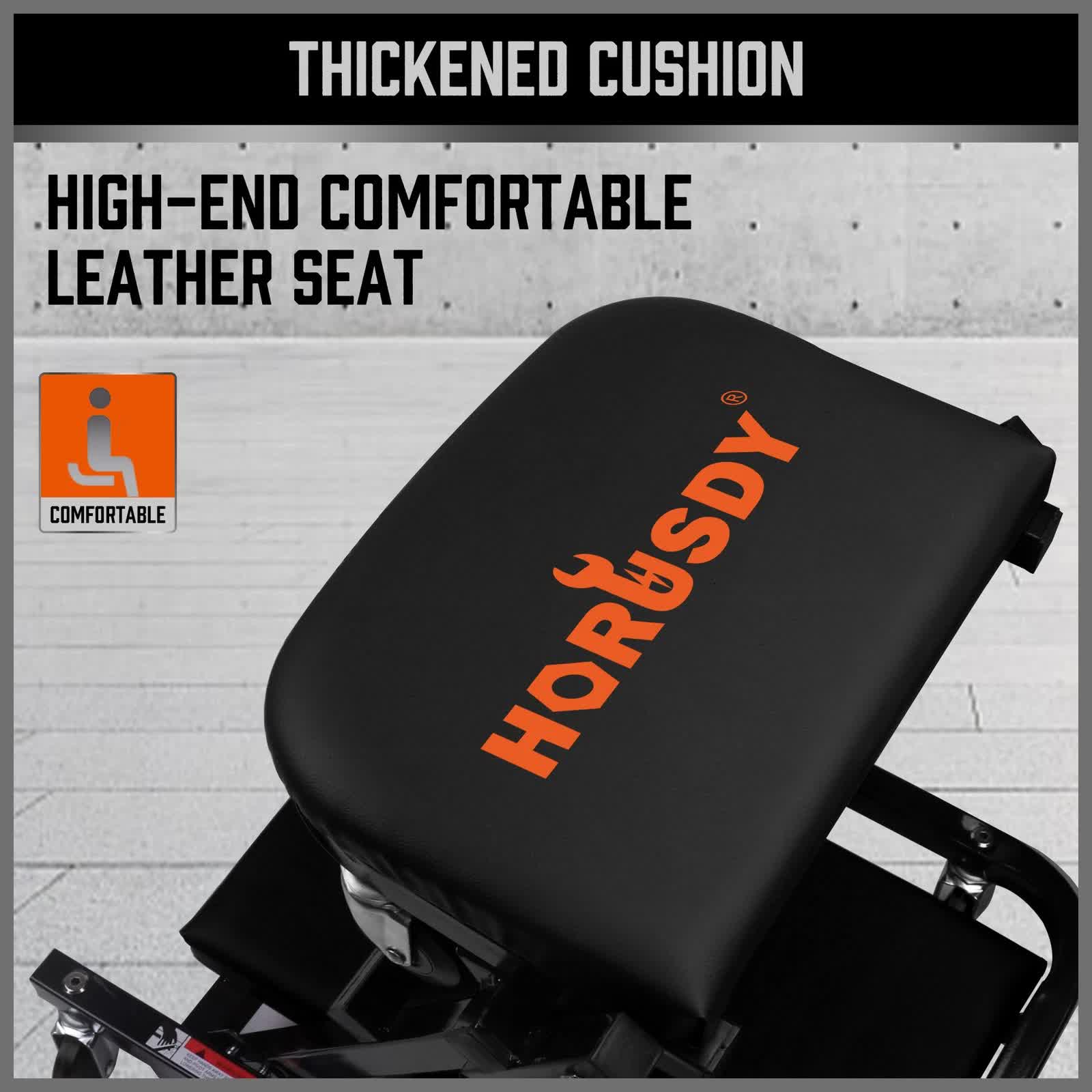 40inch 2 in 1 Folding Creeper Mechanic Z Seat Garage Workshop Rolling Work Stool V465-86693