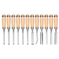 12Pc Wood Carving Chisel Set Knife High Carbon Steel Woodworking Rolling Pouch V465-87412-AU-2