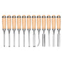 12Pc Wood Carving Chisel Set Knife High Carbon Steel Woodworking Rolling Pouch V465-87412-AU-2