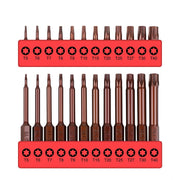 24Pc Torx Bit Set Star Head Screwdriver Bit Long Security Temper Proof T5-T40 V465-88008
