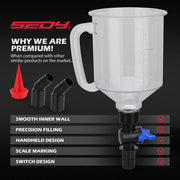17-Piece Engine Oil Funnel Set 12 Adapters Elbow Fitting Magnetic Storage Tray V465-88044