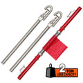 3Pcs 2 Ton Trailer Hitch 186cm Heavy Duty Tow Bar 4wd Trailer Spring Buffer Au V465-90069