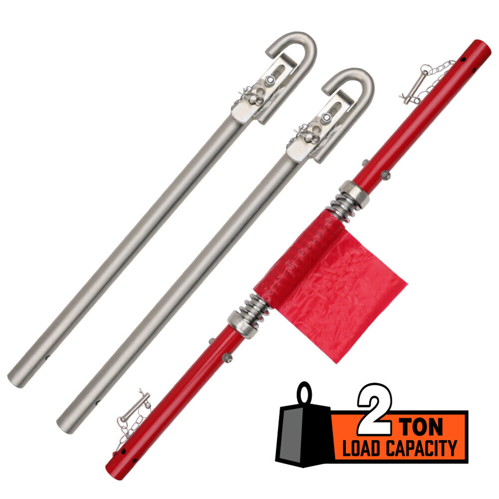 3Pcs 2 Ton Trailer Hitch 186cm Heavy Duty Tow Bar 4wd Trailer Spring Buffer Au V465-90069