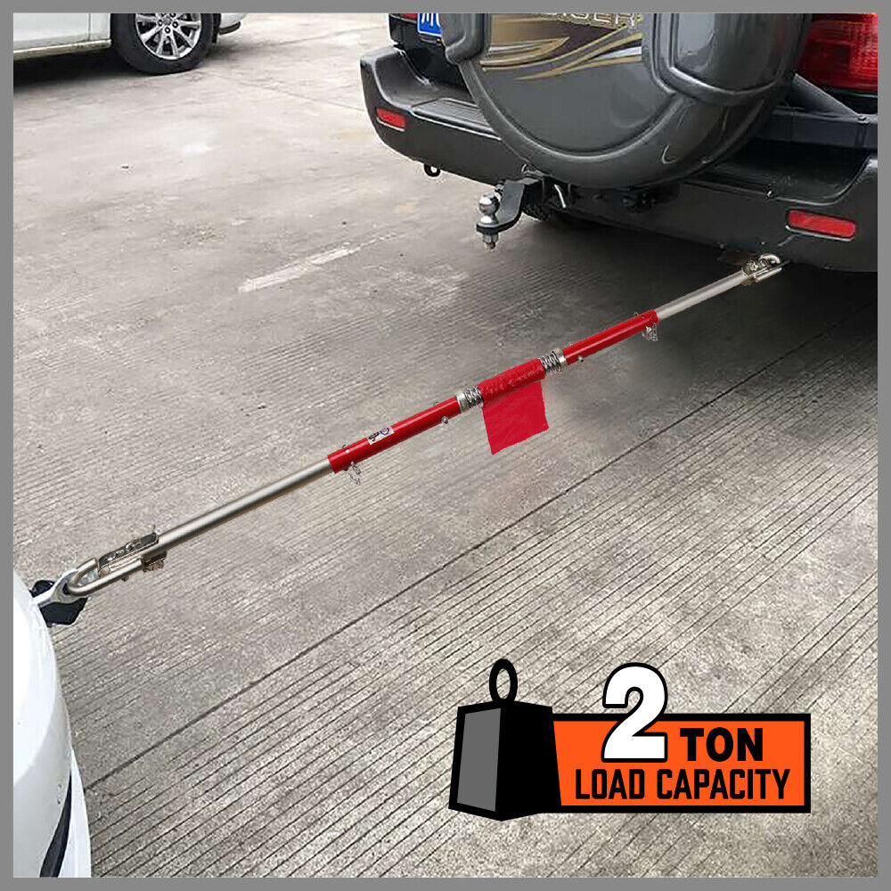 3Pcs 2 Ton Trailer Hitch 186cm Heavy Duty Tow Bar 4wd Trailer Spring Buffer Au V465-90069