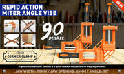 90 degrees Degree Corner Clamp Welding Vice Woodworking Alloy Body With Quick Release V465-93747-AU-5-22PC