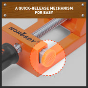 90 degrees Degree Corner Clamp Welding Vice Woodworking Alloy Body With Quick Release V465-93747-AU-5-22PC