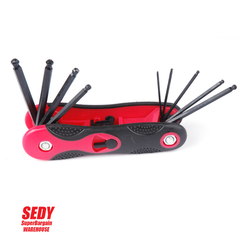 3x Folding Torx Key Hex Key Ball End Allen Key Set Tools Wrench Spanner Opener V465-94115