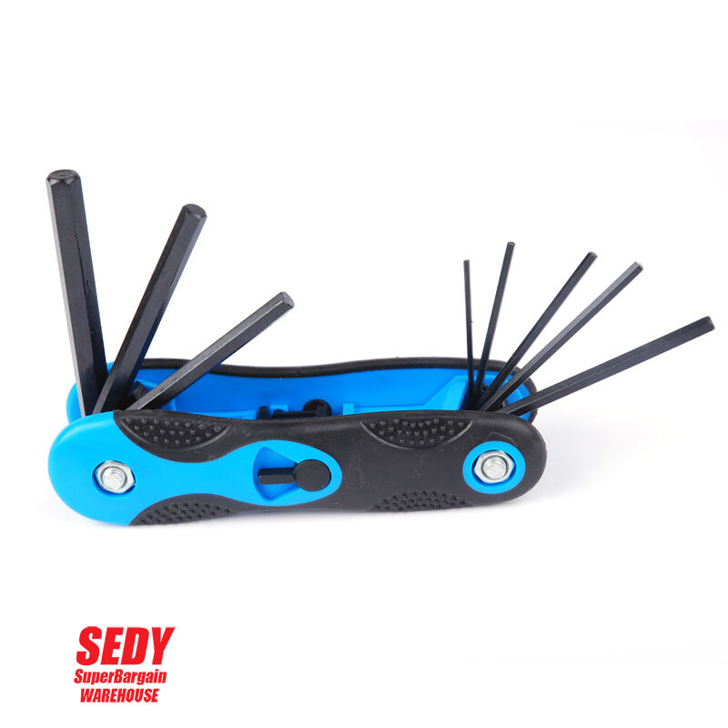 3x Folding Torx Key Hex Key Ball End Allen Key Set Tools Wrench Spanner Opener V465-94115