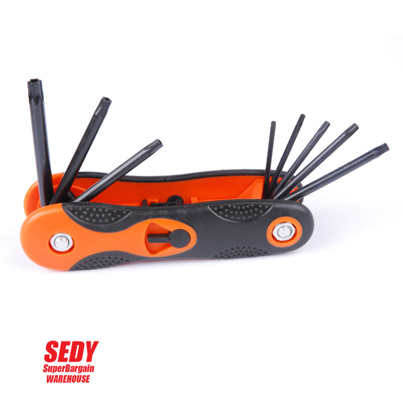 3x Folding Torx Key Hex Key Ball End Allen Key Set Tools Wrench Spanner Opener V465-94115