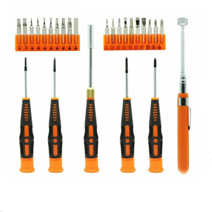 26Pc Precision Screwdriver Set Magnetic Pickup Hex Torx Philip Flat Bits Drive V465-94151