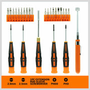 26Pc Precision Screwdriver Set Magnetic Pickup Hex Torx Philip Flat Bits Drive V465-94151