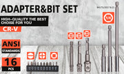 16Pc Socket Bit Adaptor Set Power Drill Nut Driver Extension Screwdriver Bits V465-94175