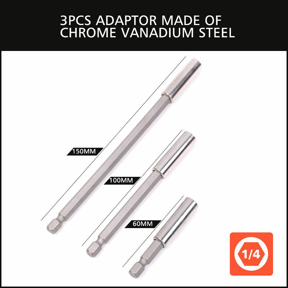 16Pc Socket Bit Adaptor Set Power Drill Nut Driver Extension Screwdriver Bits V465-94175