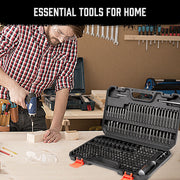 219-Piece Combination Security Bit Set Screw Driver Bit Tamper Proof Torx Box V465-94272