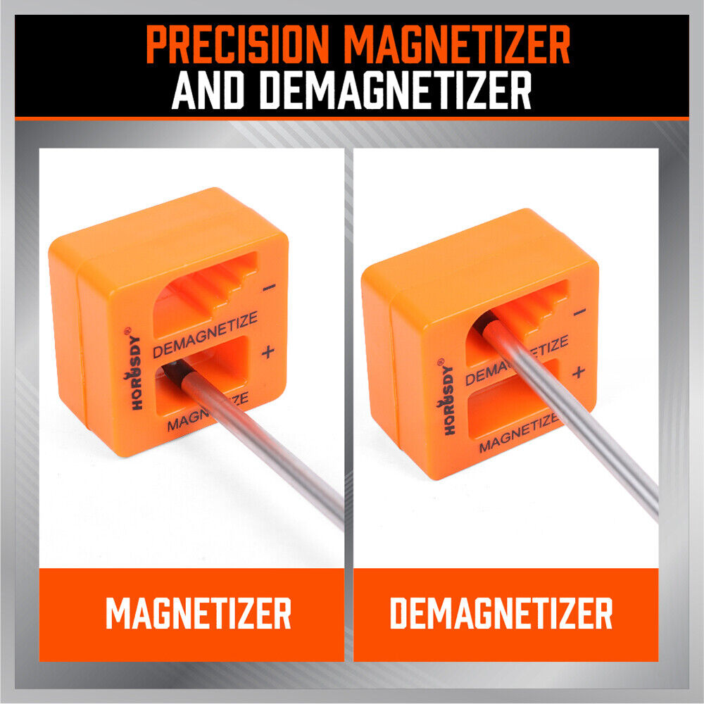 10Pcs Magnetic Screwdriver Set Phillips Slotted Magnetizer Non-Slip Handle Tool V465-94299-SDY