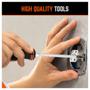 10Pcs Magnetic Screwdriver Set Phillips Slotted Magnetizer Non-Slip Handle Tool V465-94299-SDY
