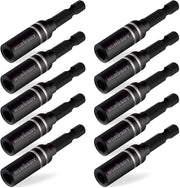 10Pc Magnetic Extension Socket Drill Bit Holder 1/4" Hex Screwdriver Nut Driver V465-94307-AU-5