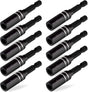 10Pc Magnetic Extension Socket Drill Bit Holder 1/4" Hex Screwdriver Nut Driver V465-94307-AU-5