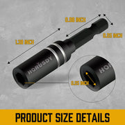 10Pc Magnetic Extension Socket Drill Bit Holder 1/4" Hex Screwdriver Nut Driver V465-94307-AU-5
