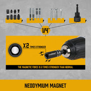 10Pc Magnetic Extension Socket Drill Bit Holder 1/4" Hex Screwdriver Nut Driver V465-94307-AU-5