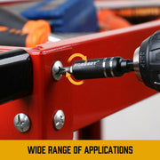 10Pc Magnetic Extension Socket Drill Bit Holder 1/4" Hex Screwdriver Nut Driver V465-94307-AU-5