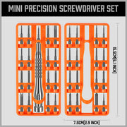 33 PC PRECISION SCREWDRIVER SET BITS PHILIP FLAT SLOTTED TORX HEX ELECTRONIC FIX V465-94359