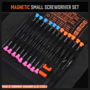 24-Piece Magnetic Precision Screwdriver Set - Small Screwdrivers for Eyeglasses, Phones, Watches Electronics V465-94398