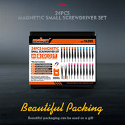 24-Piece Magnetic Precision Screwdriver Set - Small Screwdrivers for Eyeglasses, Phones, Watches Electronics V465-94398