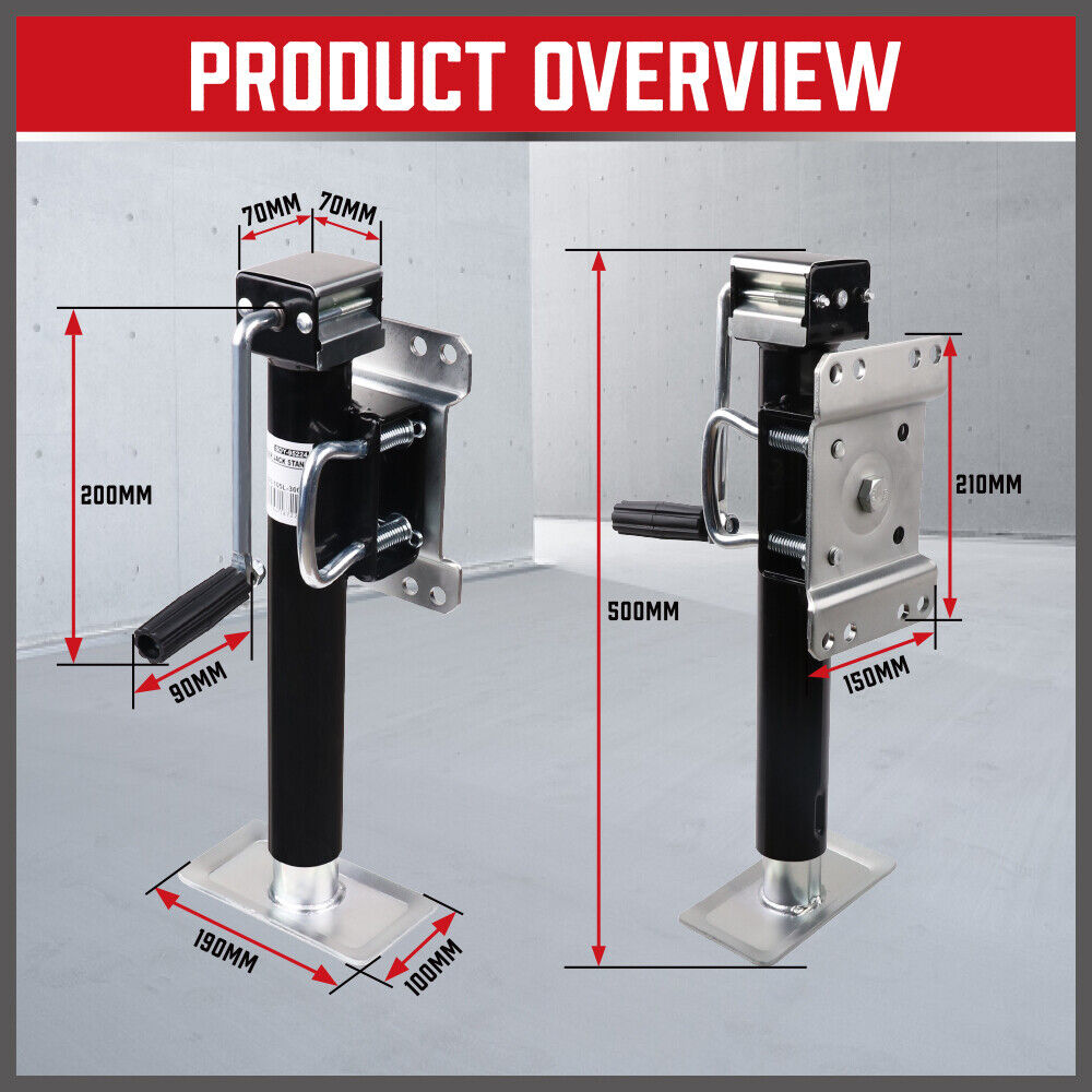 Trailer Caravan Canopy Jack Leg Stand Heavy Duty 2267KG/5000lbs Side Handle V465-95224