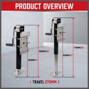 Trailer Caravan Canopy Jack Leg Stand Heavy Duty 2267KG/5000lbs Side Handle V465-95224