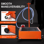 HORUSDY 76L Low Profile Waste Oil Drainer Mobile Workshop Pump Vehicle 4WD Truck V465-95225