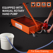 HORUSDY 76L Low Profile Waste Oil Drainer Mobile Workshop Pump Vehicle 4WD Truck V465-95225