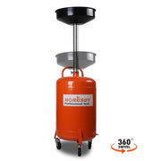 HORUSDY 80L Mobile Waste Oil Drainer Telescopic Workshop Fluid Collection Tank V465-95226