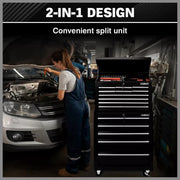 Black15 Drawer Tool Box Trolley Cabinet Storage Cart Garage Toolbox Organiser V465-95230-95237