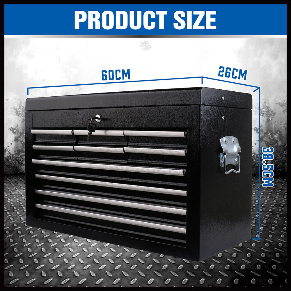 HORUSDY 10-Drawer Tool Box Chest Toolbox Lockable Drawer Cabinet Garage Storage V465-95237