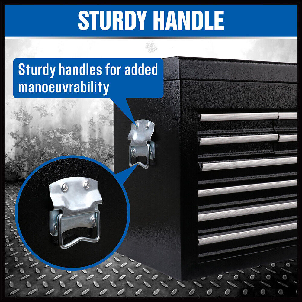HORUSDY 10-Drawer Tool Box Chest Toolbox Lockable Drawer Cabinet Garage Storage V465-95237
