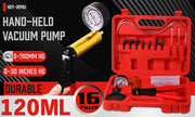HORUSDY Hand Held Vacuum Pump Brake Bleeder Pressure Tester Vacuum Gauge Kit V465-95401