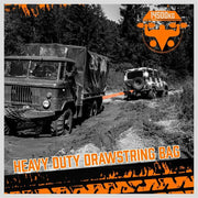 Heavy Duty 9.1M Recovery Tow Straps Snatch Kit - 32,000 LBS Break Strength with D-Ring Shackles for V465-97131-AU-5