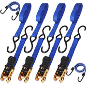 10Pcs Ratchet Tie Down Straps 997KG 4.5M Trucks Trailer Strap Stainless Steel V465-97142