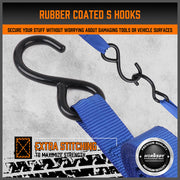 10Pcs Ratchet Tie Down Straps 997KG 4.5M Trucks Trailer Strap Stainless Steel V465-97142