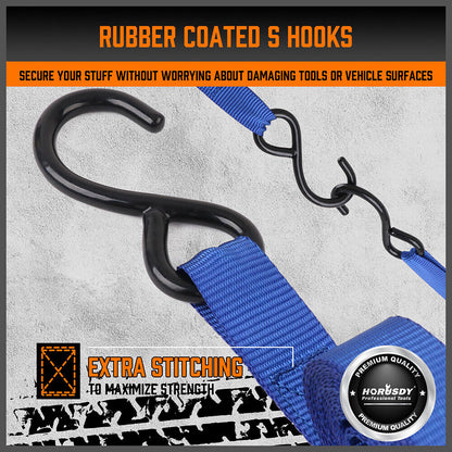 10Pcs Ratchet Tie Down Straps 997KG 4.5M Trucks Trailer Strap Stainless Steel V465-97142