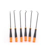 6Pc Extra Long Pick and Hook Set O Ring Seal Puller Remover Fuse Wire Scribe V465-97251-SDY