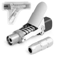 Grease Gun Coupler Quick Release & Lock 1/8'' NPT Rated 10,000 PSI Storage Case V465-97266