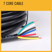 7 Core Wire Cable 100M Trailer Cable Automotive Boat Caravan Truck Coil V90 PVC V465-97308-100M