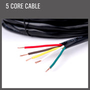30M x 5 Core Wire Cable Trailer Cable Automotive Boat Caravan Truck Coil V90 PVC V465-97309_30M