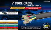 10M X 7 Core Wire Cable Trailer Cable Automotive Boat Caravan Truck Coil V90 PVC V465-97311