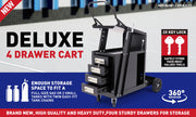 4-Drawer Welding Cart MIG Welder Trolley Cabinet TIG ARC MMA Plasma Cutter Bench V465-97343