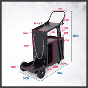 4-Drawer Welding Cart MIG Welder Trolley Cabinet TIG ARC MMA Plasma Cutter Bench V465-97343