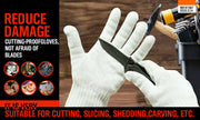 One-Pair Cut Resistant Gloves Anti Cutting Level 5 Kitchen Butcher Protection V465-97367