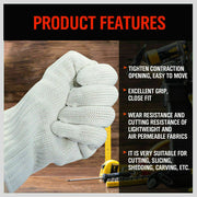 One-Pair Cut Resistant Gloves Anti Cutting Level 5 Kitchen Butcher Protection V465-97367